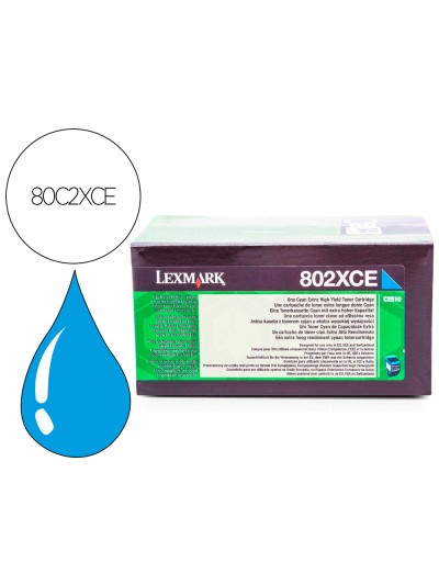 Toner laser lexmark 80c2xcecian 4000 paginash