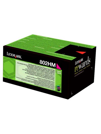 Toner laser lexmark 80c2hme magenta 3000 paginas