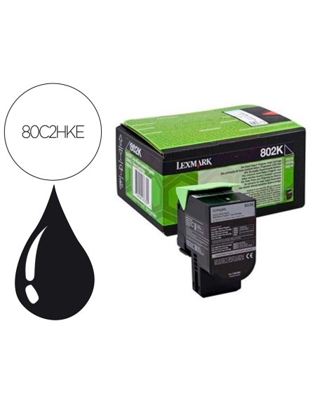 Toner laser lexmark 80c2hke negro 4000 paginas