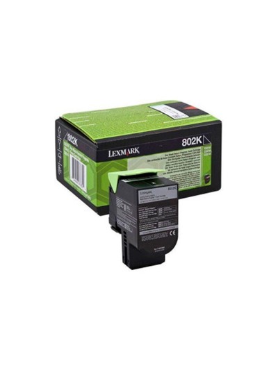 Toner laser lexmark 80c2hke negro 4000 paginas