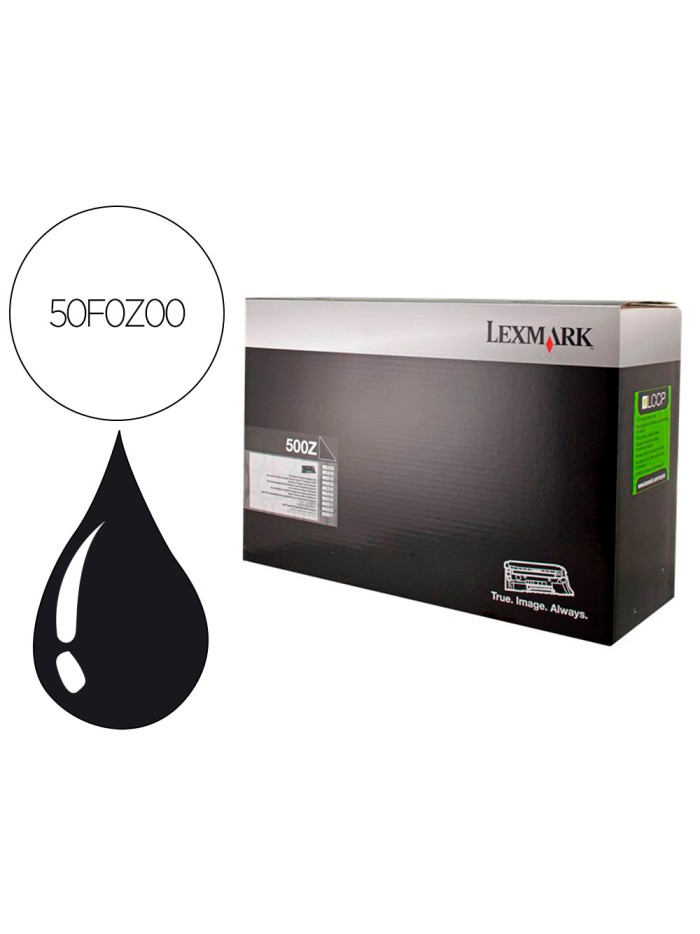 Tambor lexmark 50f0z00 negro 60000 paginas Tambor lexmark 50f0z00 negro 60000 paginas