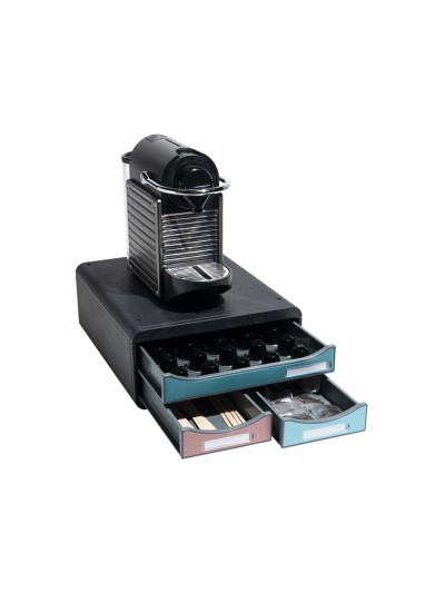 Fichero cajones de sobremesa exacompta skandi din a4+ polipropileno reciclado 3 cajones colores surtidos
