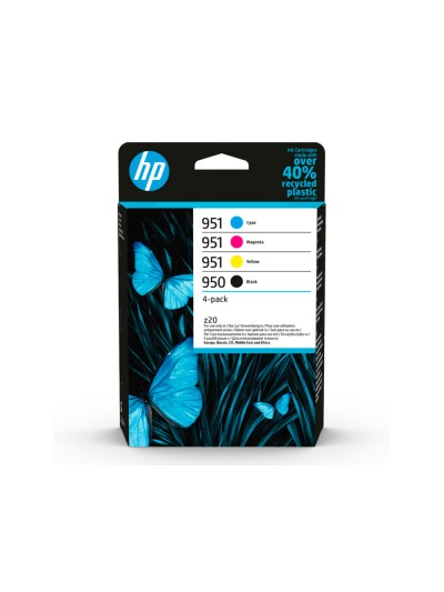 Ink-jet hp 6zc65ae 950/951 officejet pro serie 8600/251dw 276 dw multipack 4 colores negro/amarillo/cian/magenta