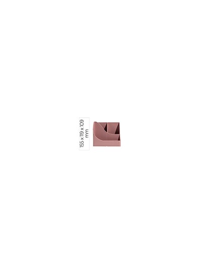 Organizador de sobremesa exacompta skandi color rosa viejo 155x119x109 mm