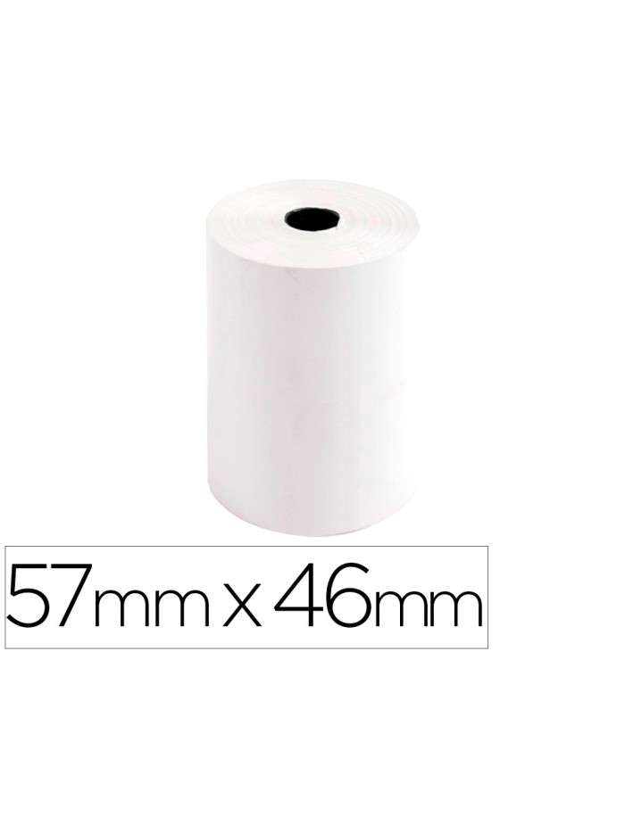 Rollo sumadora exacompta safe contact termico 57 mm x 46 mm 55 g/m2 Rollo sumadora exacompta safe contact termico 57 mm x 46 mm 55 g/m2