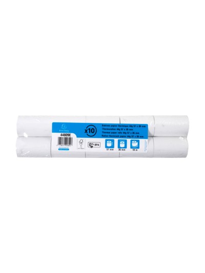 Rollo sumadora exacompta safe contact termico 57 mm x 35 mm 44 g/m2