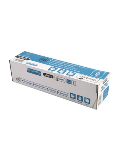 Rollo sumadora exacompta safe contact termico 57 mm x 40 mm 52 g/m2