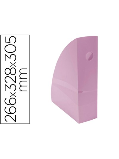 Revistero exacompta aquarel mag-cube malva pastel 266x328x305 mm