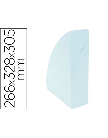 Revistero exacompta aquarel mag-cube azul pastel 266x328x305 mm