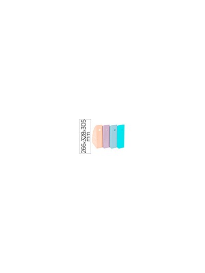 Revistero exacompta aquarel mag-cube set de 4 unidades colores pastel 266x328x305 mm