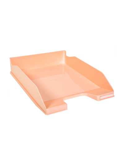 Bandeja sobremesa exacompta aquarel combo midi coral pastel 347x255x65 mm