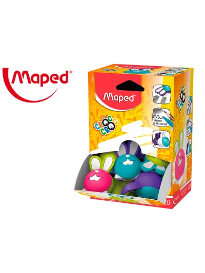 Goma de borrar maped croc croc duo conejo colores surtidos