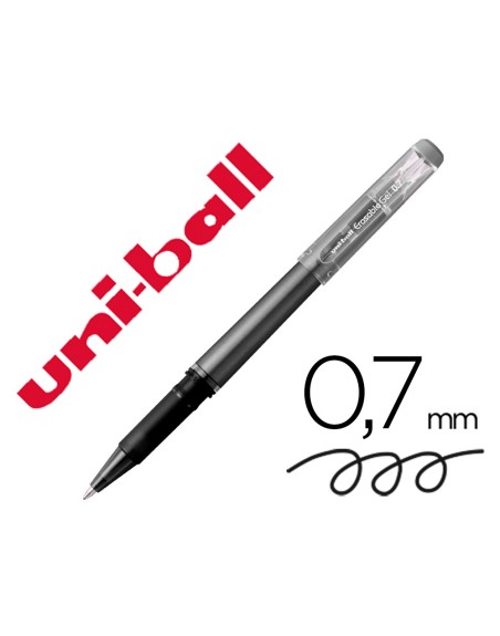 Rotulador uni-ball roller uf-222 tinta gel borrable 0,7 mm negro
