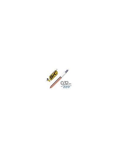 Boligrafo bic cuatro colores shine oro rosa punta de 1 mm