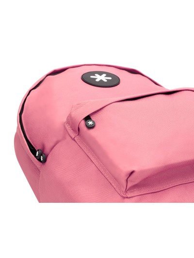 Cartera antartik mochila con asa y bolsillos con cremallera color coral 310x160x410 mm