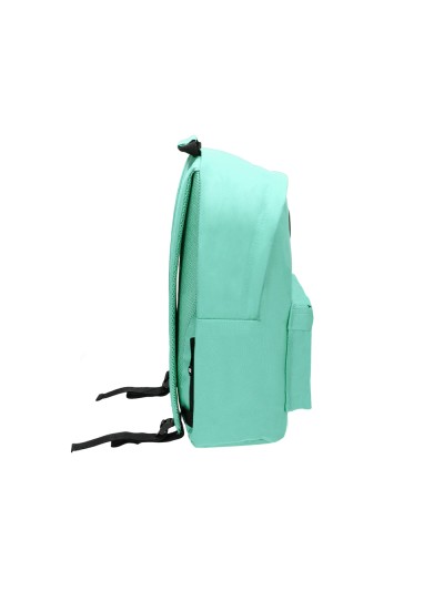 Cartera antartik mochila con asa y bolsillos con cremallera color verde menta 310x160x410 mm