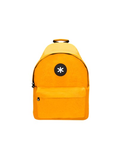 Cartera antartik mochila con asa y bolsillos con cremallera color mostaza 310x160x410 mm