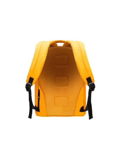 Cartera antartik mochila con asa y bolsillos con cremallera color mostaza 310x160x410 mm