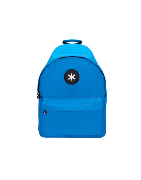 Cartera antartik mochila con asa y bolsillos con cremallera color azul 310x160x410 mm