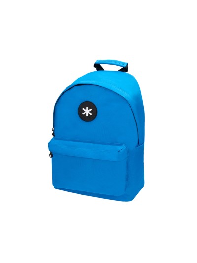 Cartera antartik mochila con asa y bolsillos con cremallera color azul 310x160x410 mm