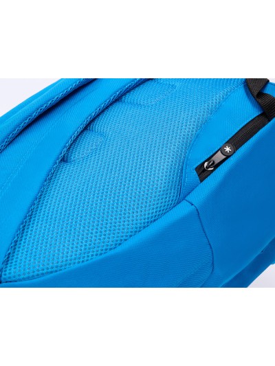 Cartera antartik mochila con asa y bolsillos con cremallera color azul 310x160x410 mm