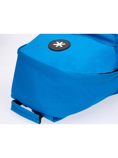 Cartera antartik mochila con asa y bolsillos con cremallera color azul 310x160x410 mm