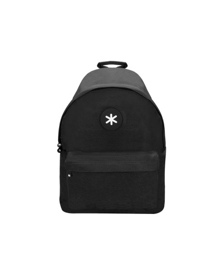 Cartera antartik mochila con asa y bolsillos con cremallera color negro 310x160x410 mm