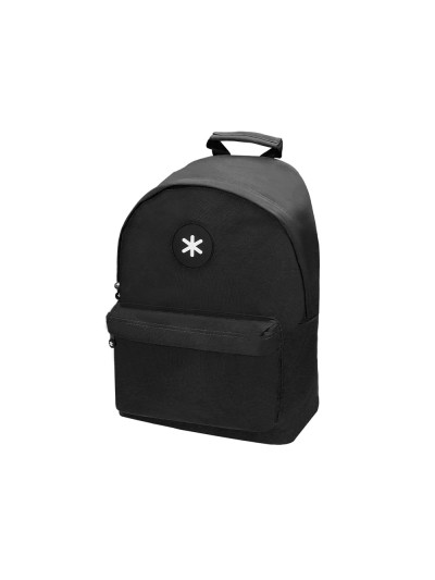 Cartera antartik mochila con asa y bolsillos con cremallera color negro 310x160x410 mm