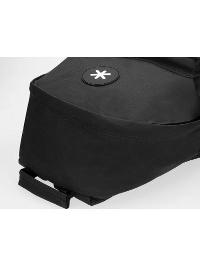 Cartera antartik mochila con asa y bolsillos con cremallera color negro 310x160x410 mm