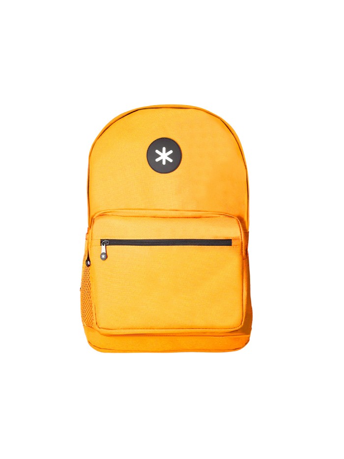 Cartera antartik mochila con asa y bolsillo frontal concremallera color mostaza 320x140x430 mm Cartera antartik mochila con asa y bolsillo frontal concremallera color mostaza 320x140x430 mm