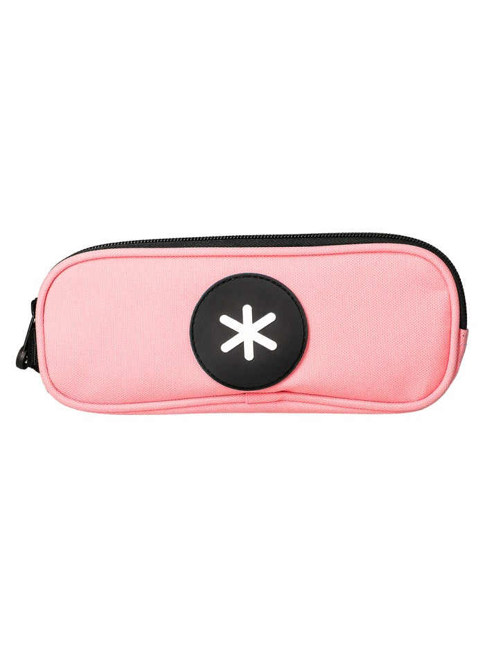 Estuche portatodo antartik doble cremallera color coral 210x60x80 mm Estuche portatodo antartik doble cremallera color coral 210x60x80 mm