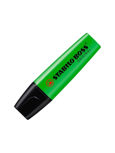 Rotulador stabilo boss fluorescente 70 verde estuche de 4 unidades