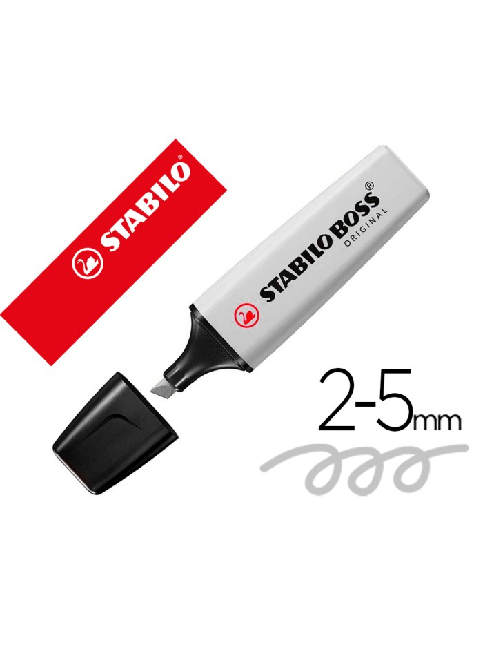 Rotulador stabilo boss fluorescente 70 pastel gris polvoriento Rotulador stabilo boss fluorescente 70 pastel gris polvoriento