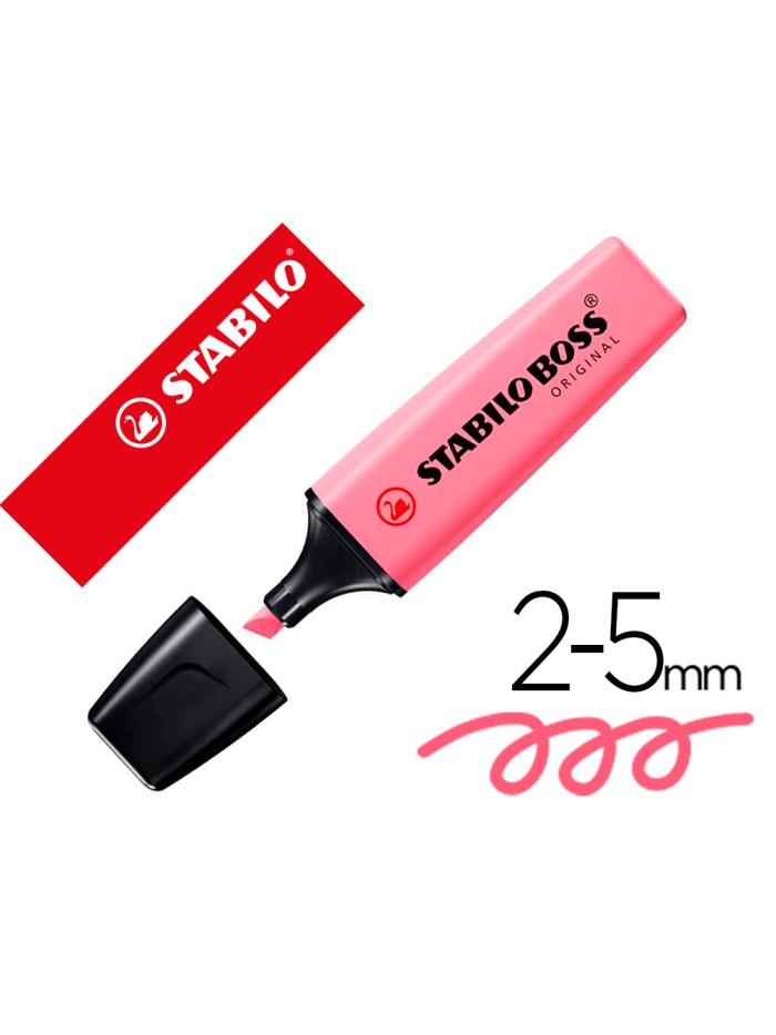 Rotulador stabilo boss fluorescente 70 pastel fucsia helado Rotulador stabilo boss fluorescente 70 pastel fucsia helado