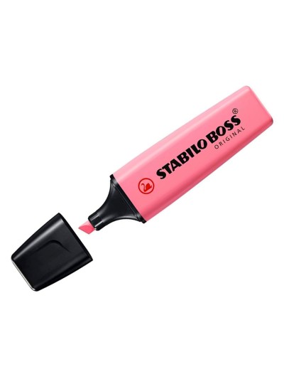 Rotulador stabilo boss fluorescente 70 pastel fucsia helado