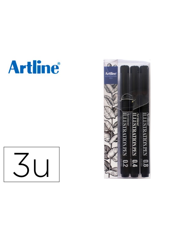Rotulador artline calibrado micrometrico negro illustration pen billetera ek-280w3iln resistente al Rotulador artline calibrado micrometrico negro illustration pen billetera ek-280w3iln resistente al