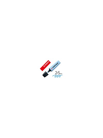 Rotulador stabilo boss fluorescente 70 pastel azul ventoso