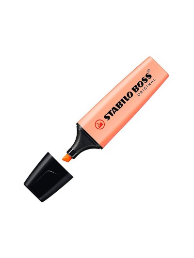 Rotulador stabilo boss fluorescente 70 pastel naranja palido