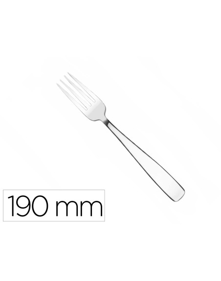 Tenedor lacor mesa hotel acero inoxidable 18/10 longitud 190 mm