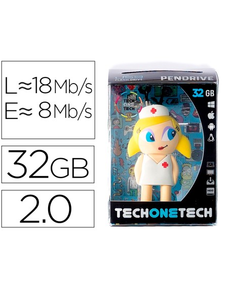 Memoria usb tech on tech enfermera kitty 32 gb