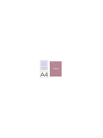 Cuaderno espiral miquelrius notebook emotions rose dust tapa forrada din a4 microperforado 80 hojas 90