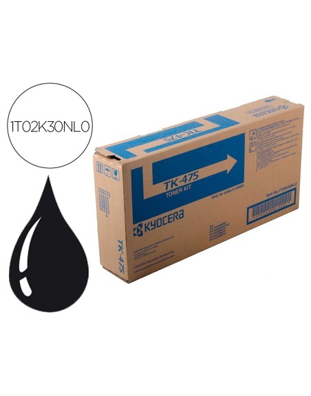 Toner kyocera -mita laser negro tk475 15.000 paginas fs6025/6030mfp fs-6525/6530