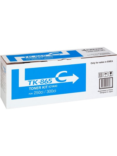 Toner kyocera -mita copiadora cian taskalfa 200ci / 300ci tk865c 12.000 paginas