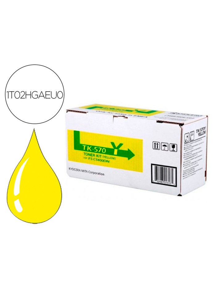 Toner kyocera laser tk570y para fs-5400 amarillo Toner kyocera laser tk570y para fs-5400 amarillo