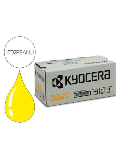 Toner kyocera mita tk-5220y amarillo ecosys m5521cdw, ecosys m5521cdn 1200 pag