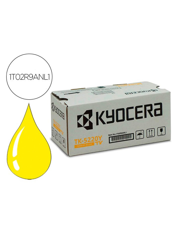 Toner kyocera mita tk-5220y amarillo ecosys m5521cdw, ecosys m5521cdn 1200 pag Toner kyocera mita tk-5220y amarillo ecosys m5521cdw, ecosys m5521cdn 1200 pag