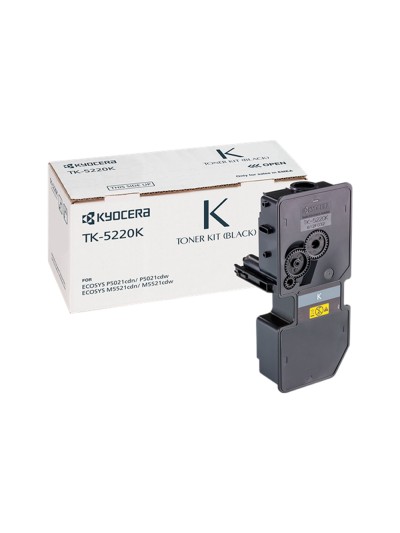 Toner kyocera mita tk-5220k negro ecosys m5521cdw, ecosys m5521cdn 1200 pag