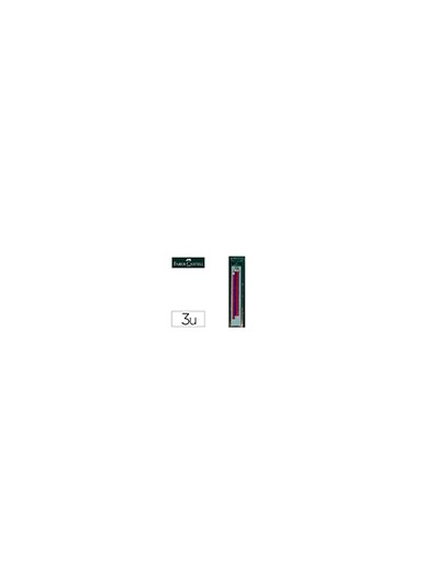 Lapices bicolor fino faber castell 2160-rb hexagonal rojo/azul blister de 3 unidades