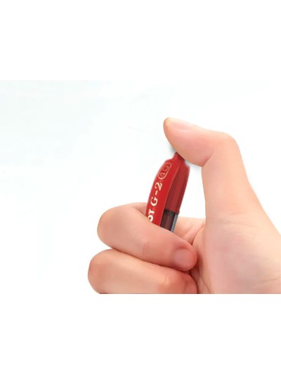 Boligrafo pilot g-2 rojo tinta gel retractil sujecion de caucho en blister