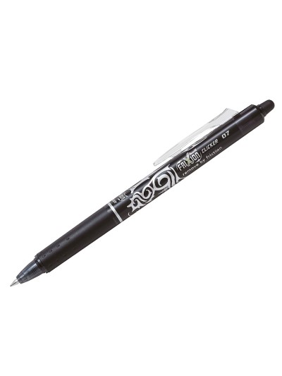 Boligrafo pilot frixion clicker borrable 0,7 mm punta media negro en blister